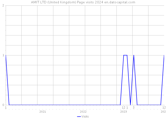 AMIT LTD (United Kingdom) Page visits 2024 
