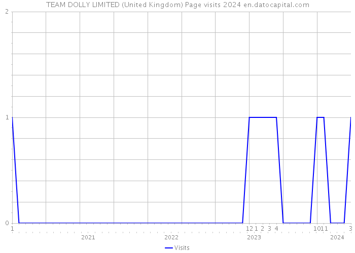 TEAM DOLLY LIMITED (United Kingdom) Page visits 2024 