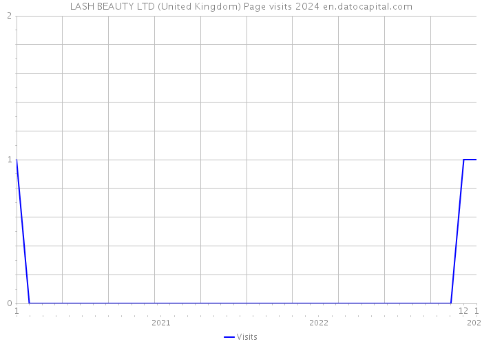 LASH BEAUTY LTD (United Kingdom) Page visits 2024 