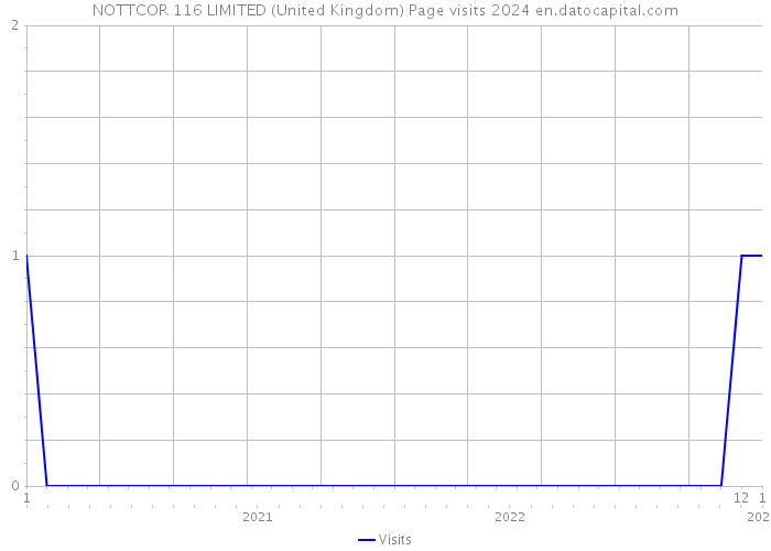 NOTTCOR 116 LIMITED (United Kingdom) Page visits 2024 