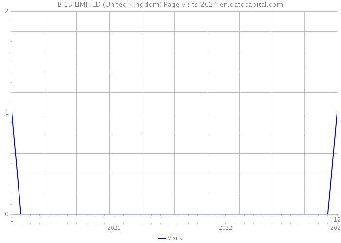 B 15 LIMITED (United Kingdom) Page visits 2024 