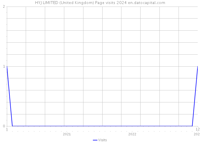 HYJ LIMITED (United Kingdom) Page visits 2024 