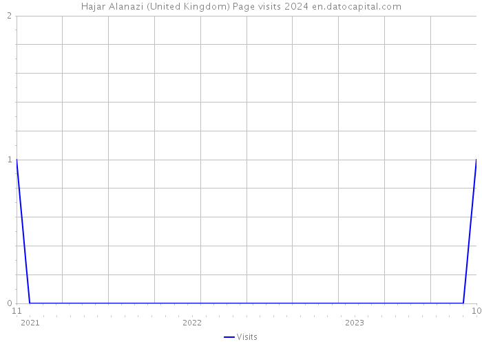 Hajar Alanazi (United Kingdom) Page visits 2024 