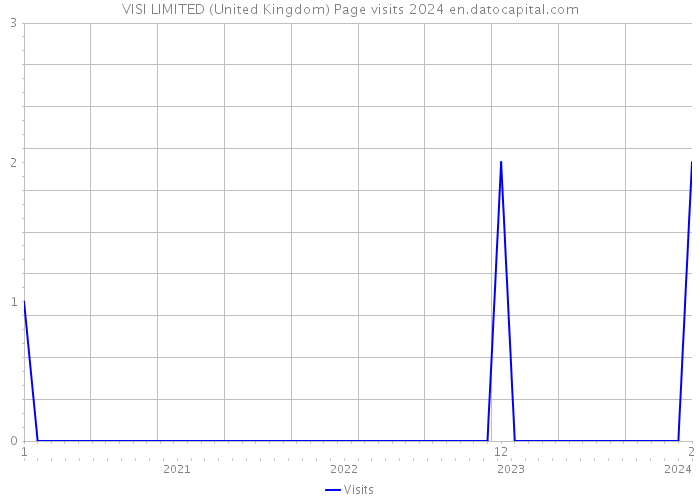 VISI LIMITED (United Kingdom) Page visits 2024 