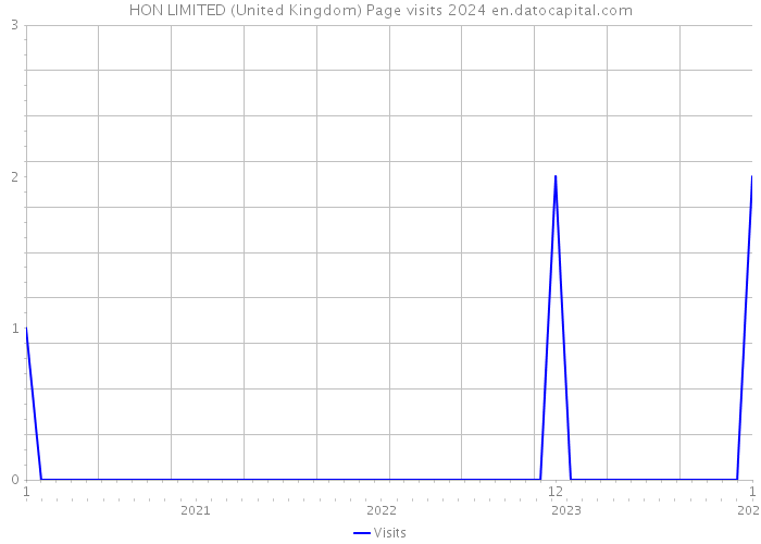 HON LIMITED (United Kingdom) Page visits 2024 