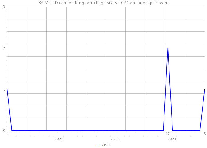 BAPA LTD (United Kingdom) Page visits 2024 