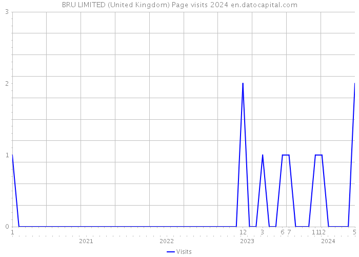 BRU LIMITED (United Kingdom) Page visits 2024 