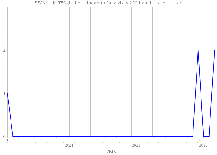 BECKY LIMITED (United Kingdom) Page visits 2024 
