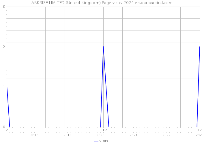 LARKRISE LIMITED (United Kingdom) Page visits 2024 