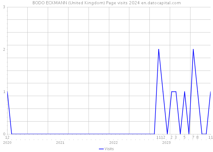 BODO ECKMANN (United Kingdom) Page visits 2024 