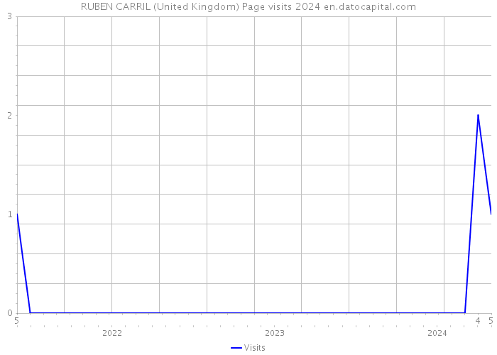 RUBEN CARRIL (United Kingdom) Page visits 2024 