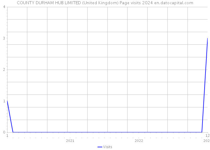 COUNTY DURHAM HUB LIMITED (United Kingdom) Page visits 2024 