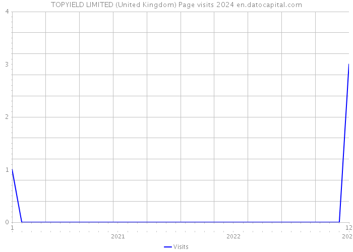 TOPYIELD LIMITED (United Kingdom) Page visits 2024 