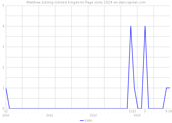 Matthew Jobling (United Kingdom) Page visits 2024 