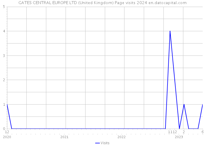 GATES CENTRAL EUROPE LTD (United Kingdom) Page visits 2024 