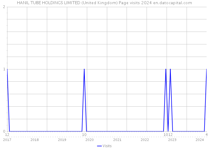 HANIL TUBE HOLDINGS LIMITED (United Kingdom) Page visits 2024 