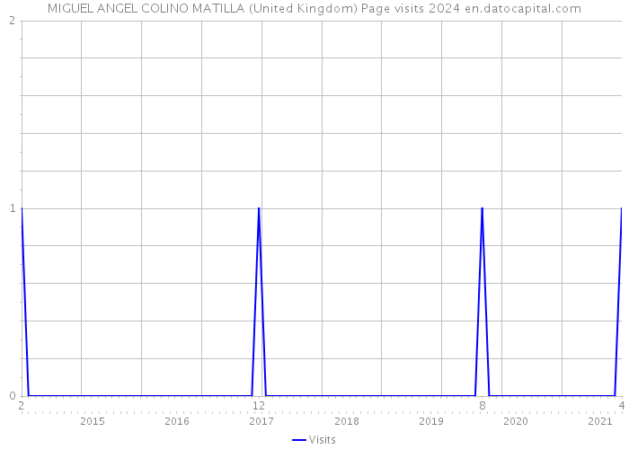 MIGUEL ANGEL COLINO MATILLA (United Kingdom) Page visits 2024 