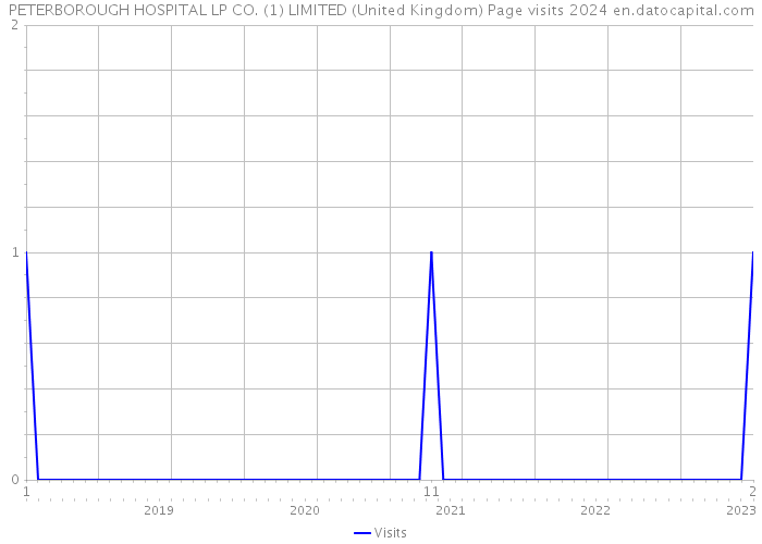PETERBOROUGH HOSPITAL LP CO. (1) LIMITED (United Kingdom) Page visits 2024 