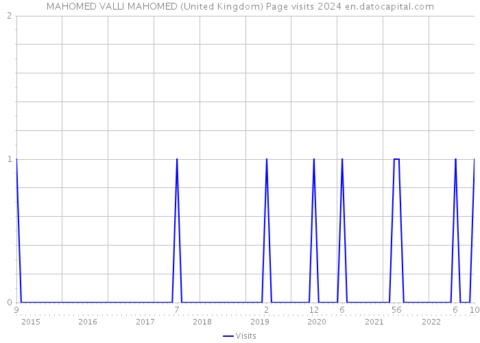 MAHOMED VALLI MAHOMED (United Kingdom) Page visits 2024 
