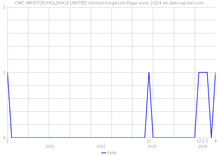 CWC WINSTON HOLDINGS LIMITED (United Kingdom) Page visits 2024 