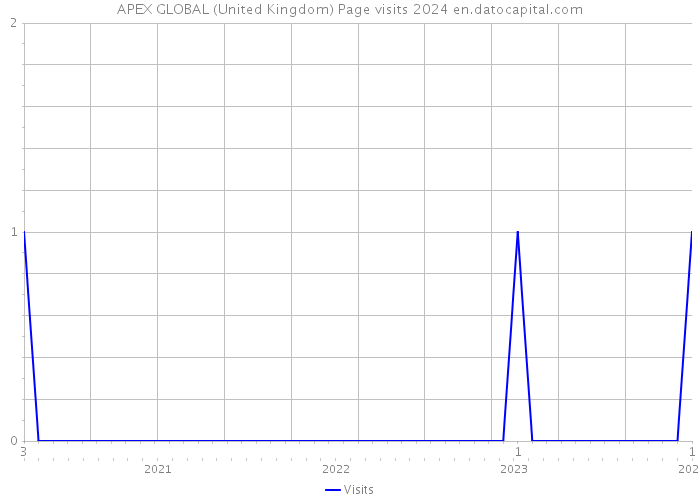 APEX GLOBAL (United Kingdom) Page visits 2024 