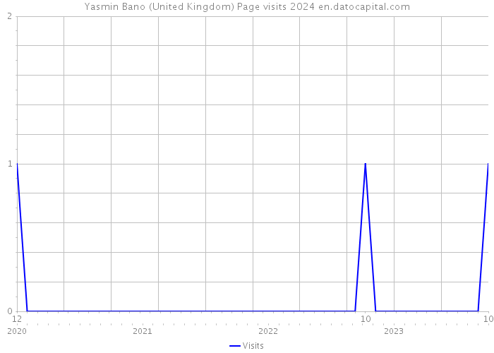 Yasmin Bano (United Kingdom) Page visits 2024 