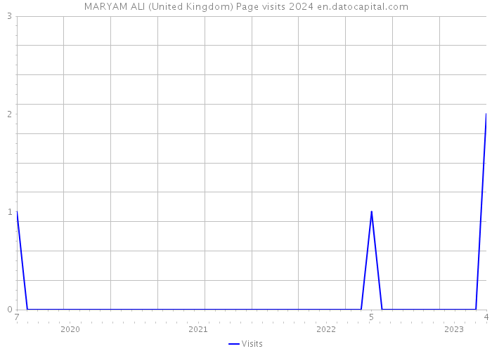 MARYAM ALI (United Kingdom) Page visits 2024 