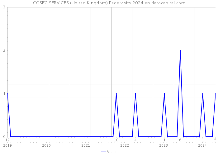 COSEC SERVICES (United Kingdom) Page visits 2024 