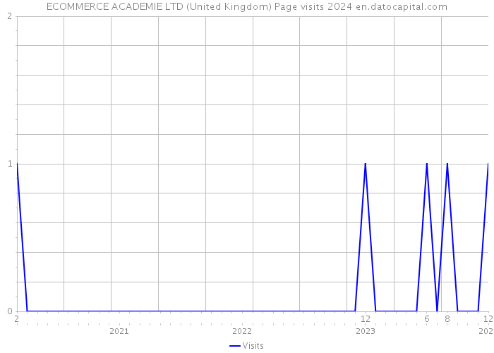 ECOMMERCE ACADEMIE LTD (United Kingdom) Page visits 2024 