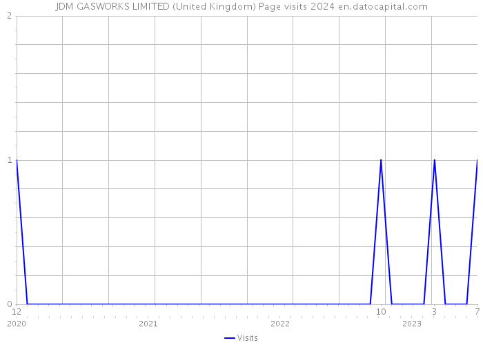 JDM GASWORKS LIMITED (United Kingdom) Page visits 2024 
