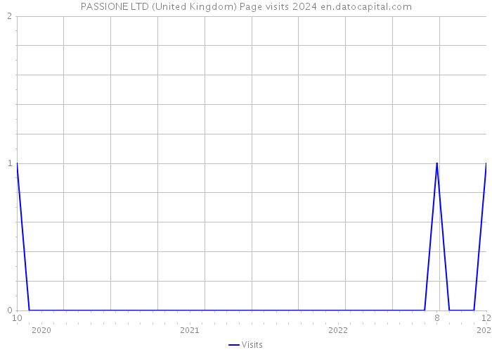 PASSIONE LTD (United Kingdom) Page visits 2024 