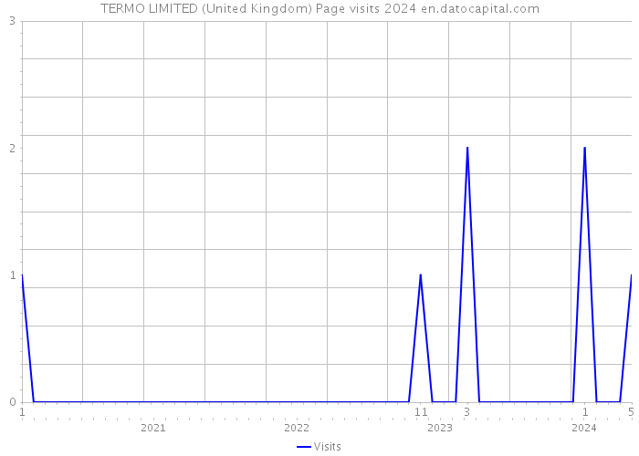 TERMO LIMITED (United Kingdom) Page visits 2024 
