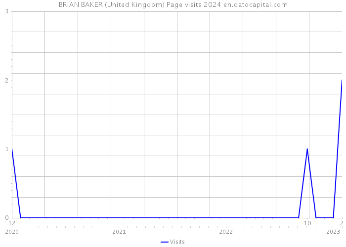 BRIAN BAKER (United Kingdom) Page visits 2024 