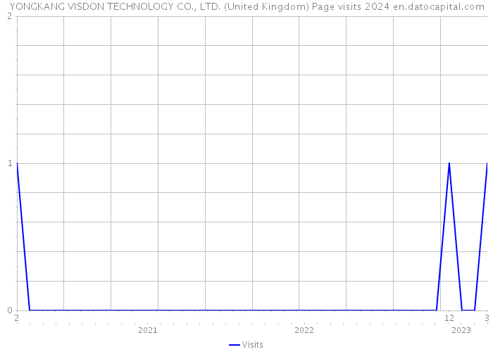 YONGKANG VISDON TECHNOLOGY CO., LTD. (United Kingdom) Page visits 2024 