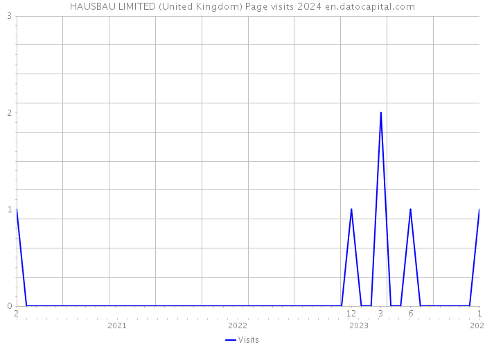 HAUSBAU LIMITED (United Kingdom) Page visits 2024 