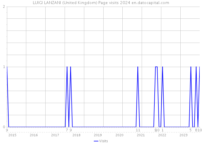 LUIGI LANZANI (United Kingdom) Page visits 2024 