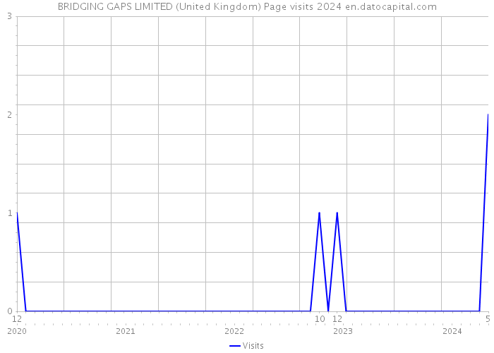 BRIDGING GAPS LIMITED (United Kingdom) Page visits 2024 