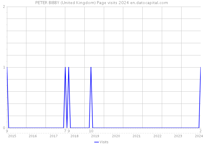 PETER BIBBY (United Kingdom) Page visits 2024 
