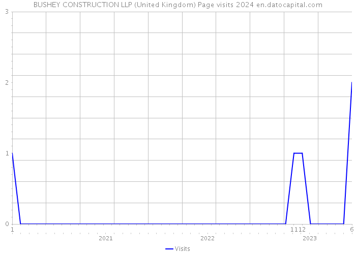 BUSHEY CONSTRUCTION LLP (United Kingdom) Page visits 2024 