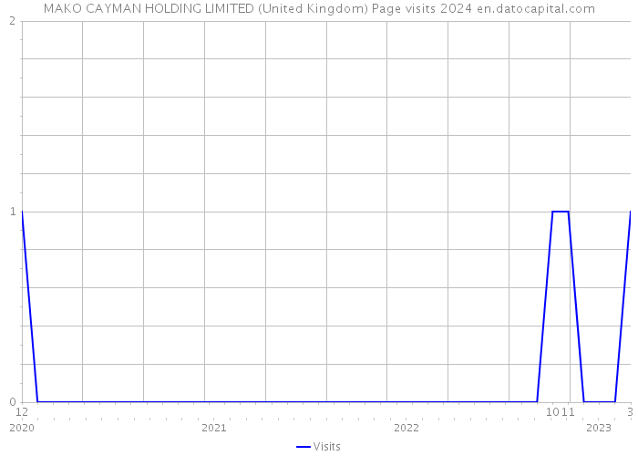 MAKO CAYMAN HOLDING LIMITED (United Kingdom) Page visits 2024 