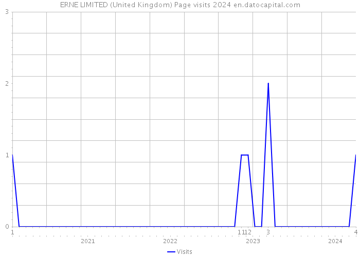 ERNE LIMITED (United Kingdom) Page visits 2024 
