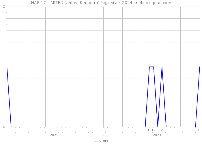 HARING LIMITED (United Kingdom) Page visits 2024 