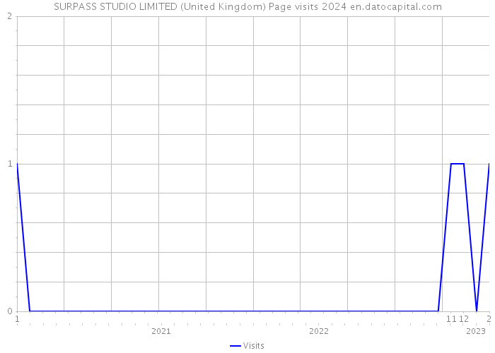 SURPASS STUDIO LIMITED (United Kingdom) Page visits 2024 