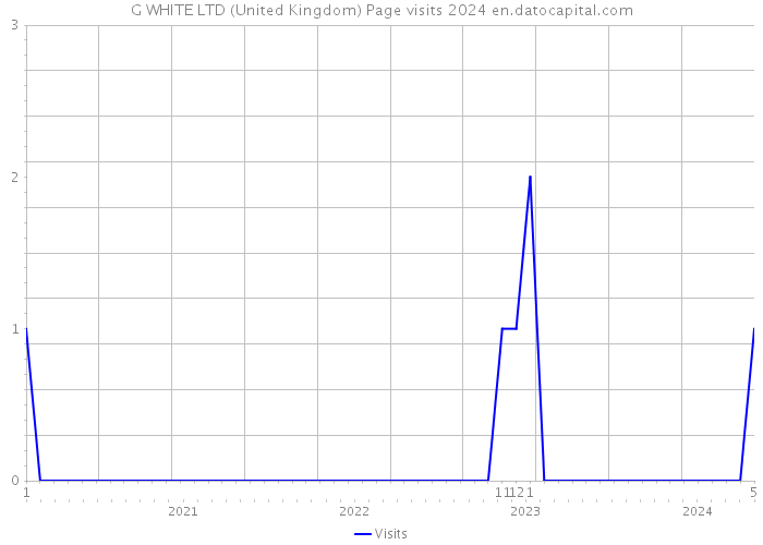 G WHITE LTD (United Kingdom) Page visits 2024 