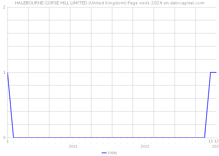HALEBOURNE GORSE HILL LIMITED (United Kingdom) Page visits 2024 