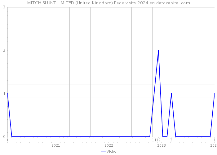 MITCH BLUNT LIMITED (United Kingdom) Page visits 2024 