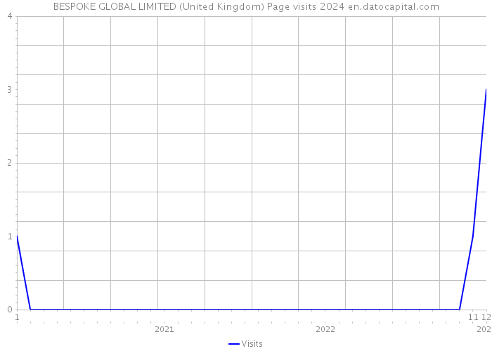 BESPOKE GLOBAL LIMITED (United Kingdom) Page visits 2024 