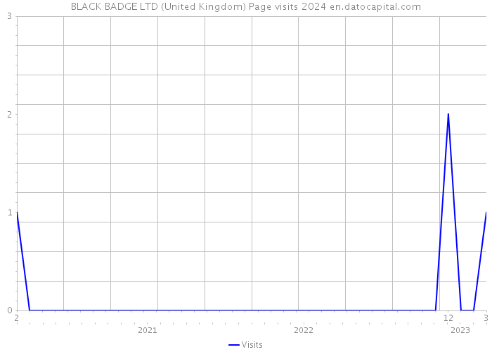 BLACK BADGE LTD (United Kingdom) Page visits 2024 