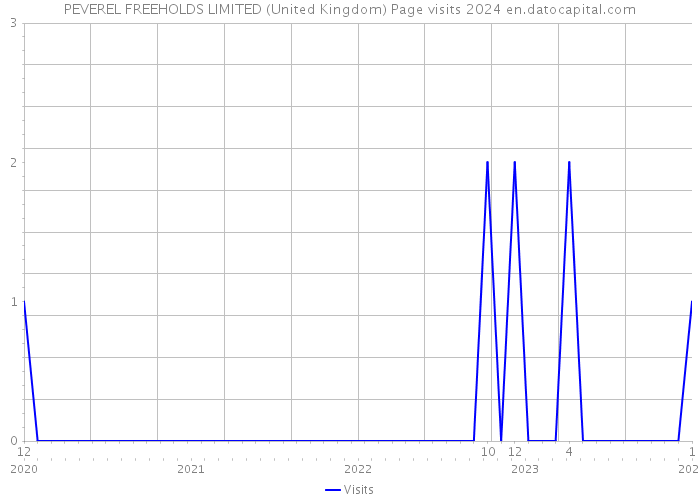 PEVEREL FREEHOLDS LIMITED (United Kingdom) Page visits 2024 