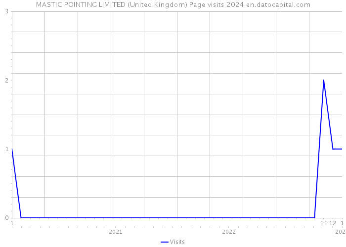 MASTIC POINTING LIMITED (United Kingdom) Page visits 2024 